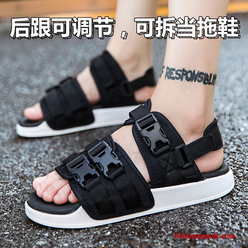 Sandaler Tofflor Sommar Herr Utomhus Stranden Trend 2018 Svart