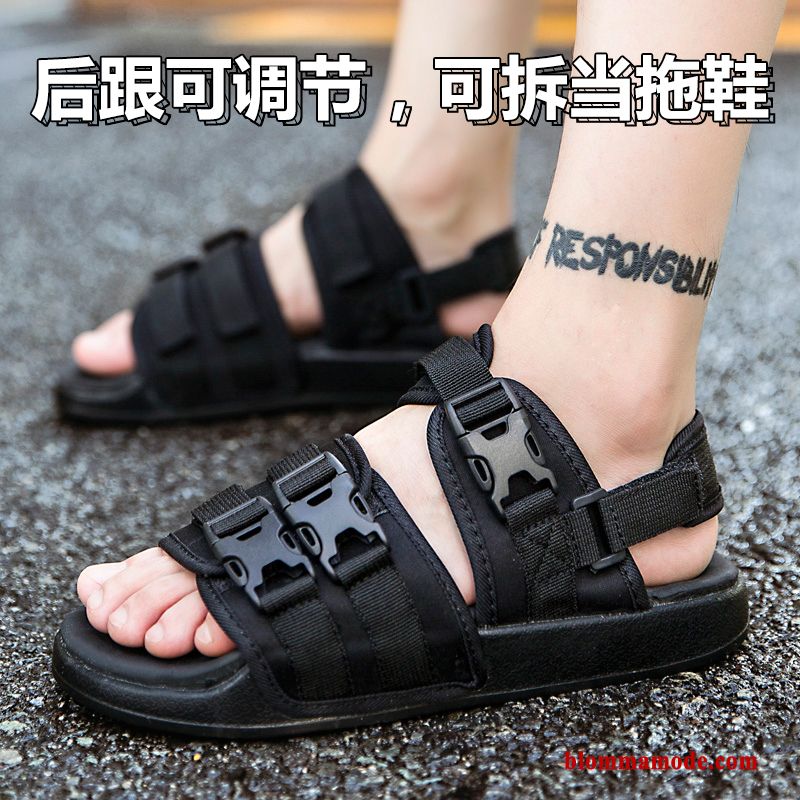 Sandaler Tofflor Sommar Herr Utomhus Stranden Trend 2018 Svart