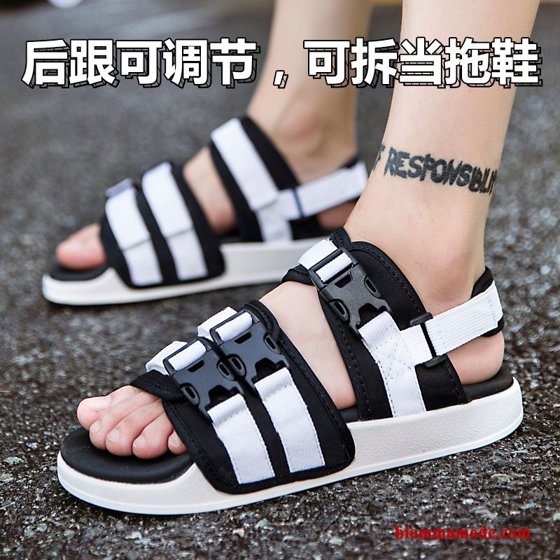 Sandaler Tofflor Sommar Herr Utomhus Stranden Trend 2018 Svart