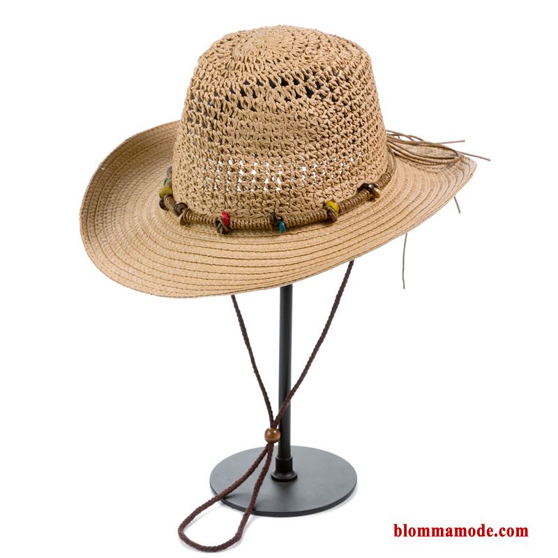 Solljus Friluftsliv Stranden Solhatt Denim Ungdom Sommar Herr Khaki
