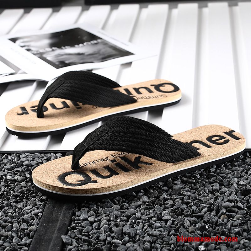 Stranden Herr Tofflor Trend Skor Mode Allt Matchar Flip Flops Grön