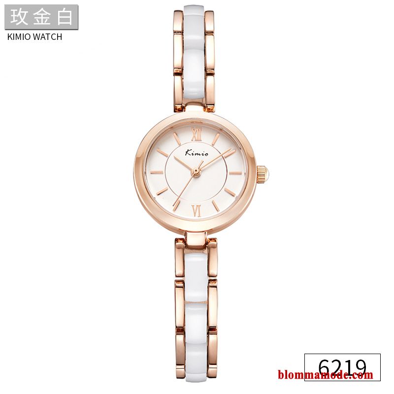 Student Ny Armband Dam 2018 Trend Mode Armbandsur Blå Guld Beige