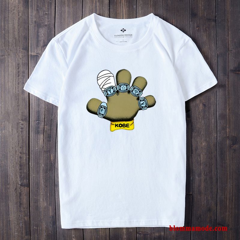 Svart Toppar Sommar T-shirt 2018 Trend Halv Ärm Herr