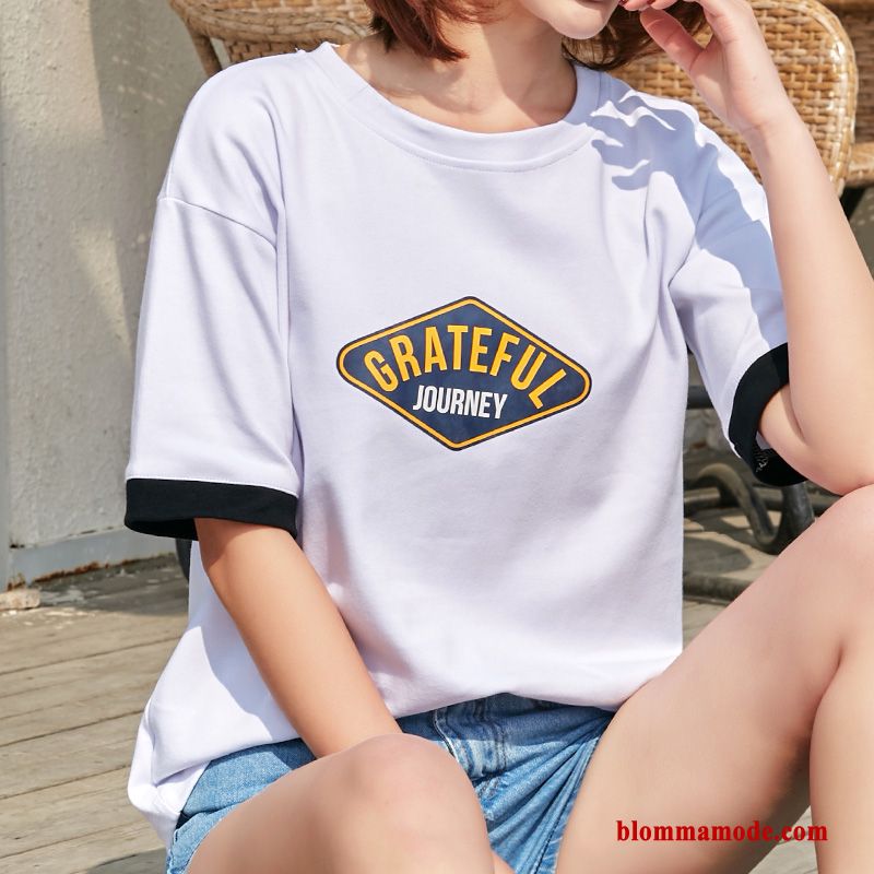 T-shirt Kortärmad Dam 2019 Bomull Student Ny Trend