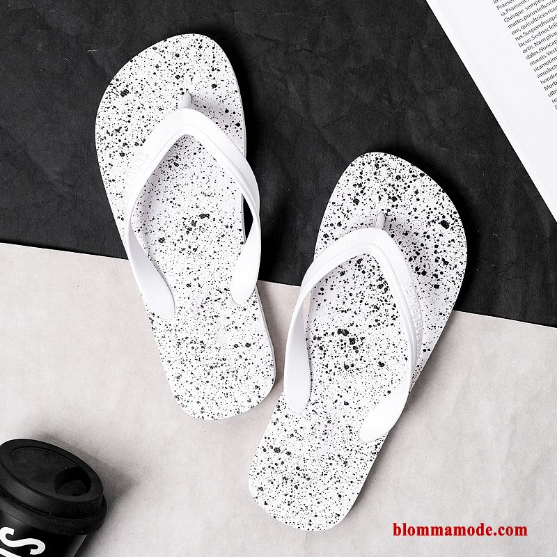 Tofflor Ytterkläder Sommar Trend Stranden Flip Flops Casual Glidskydds Herr Grå