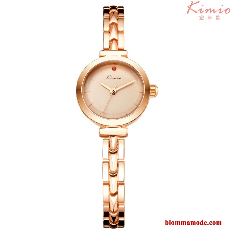 Vattentät Student Kyla Liten Dam Armbandsur Elegant Casual Guld Beige