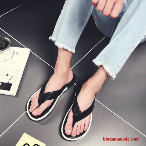 2018 Flip Flops Sommar Casual Stranden Utomhus Trend Tofflor Herr Svart