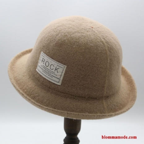 Allt Matchar Ull Dam Höst Liten Vinter Hatt Retro Khaki