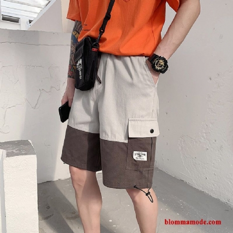 Byxor Cargo Trend Lösa Shorts Kortbyxor Sommar Trend Varumärke Herr