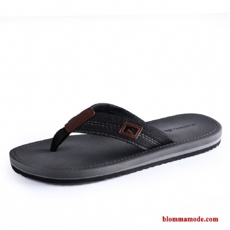 Flip Flops Glidskydds Anti Friktion Trend Tofflor Personlighet Herr Skor Svart