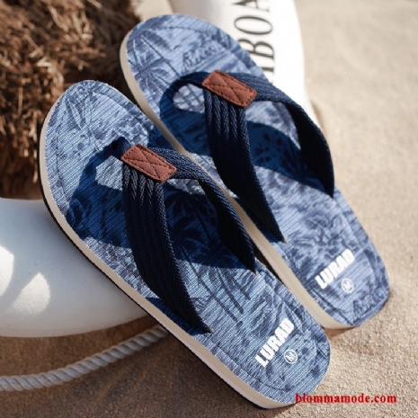 Glidskydds Trend Flip Flops Sommar Herr Tofflor Skor Stranden Blå