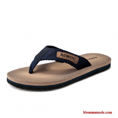 Herr 2019 Tofflor Ytterkläder Flip Flops Trend Utomhus Sommar Brun