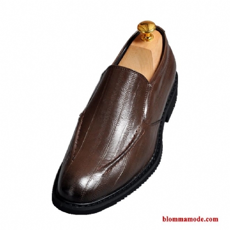 Herr Läderskor Skor Business Casual Klänning Trend Bröllopsskor Slip On Öka Höjden