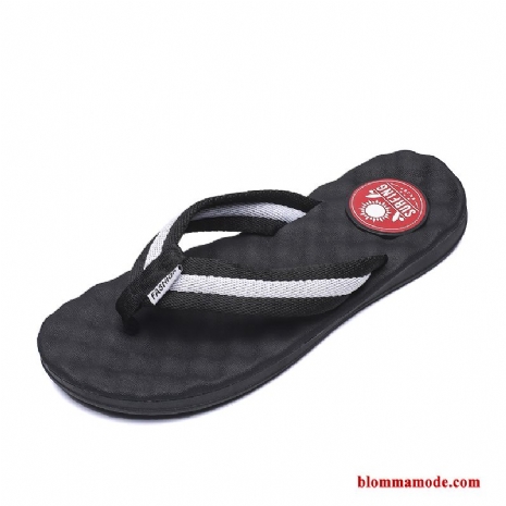 Herr Sommar Flip Flops Tofflor Personlighet Trend 2019 Casual Glidskydds Svart