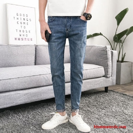 Jeans Herr Ny Casual Slim Fit Student Blå Ungdom