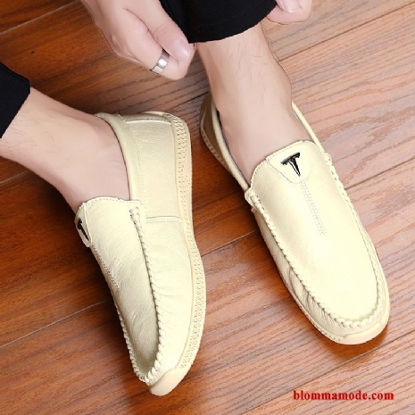 Loafers Höst Personlighet Herr Köra Bil Skor 2019 Sommar Casual Vit Beige