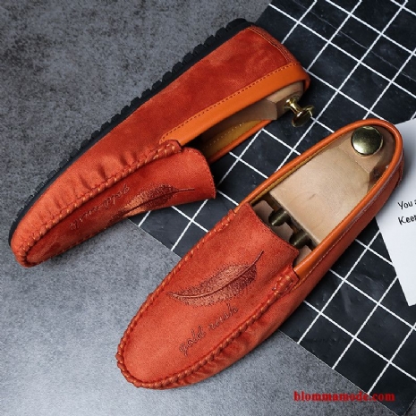 Loafers Loafer Båtskor Vår Personlighet Casual Herr British Trend Orange