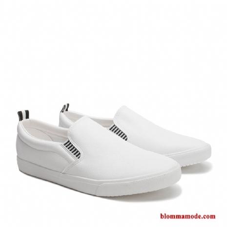 Loafers Skor Höst Casual Platta 2018 Herr Trend Vit