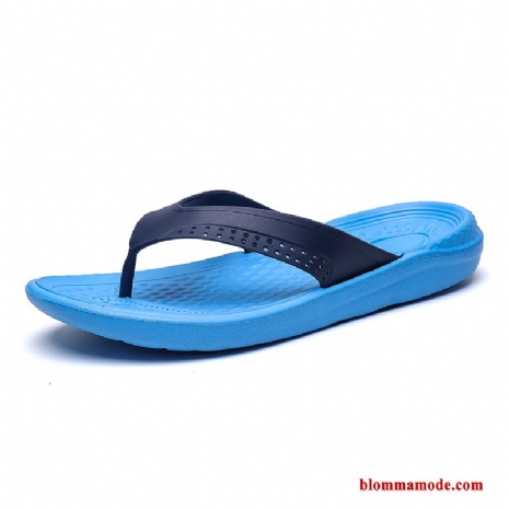 Tofflor Casual Stranden Skor Herr Flip Flops Stor Storlek Ytterkläder Blå