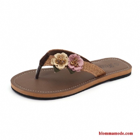 Tofflor Glidskydds Stranden Allt Matchar Herr Flip Flops Trend 2019 Platta Dam Khaki