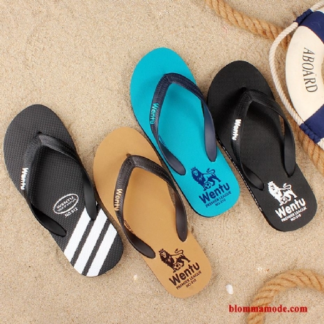 Tofflor Stranden Skor Badrum Herr Trend Flip Flops Sommar Glidskydds